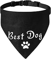 Vista 1 de El mejor collar de bandana de boda para perro, bandana de compromiso ajustable para mascotas con hebilla de liberación rápida y anillo en D