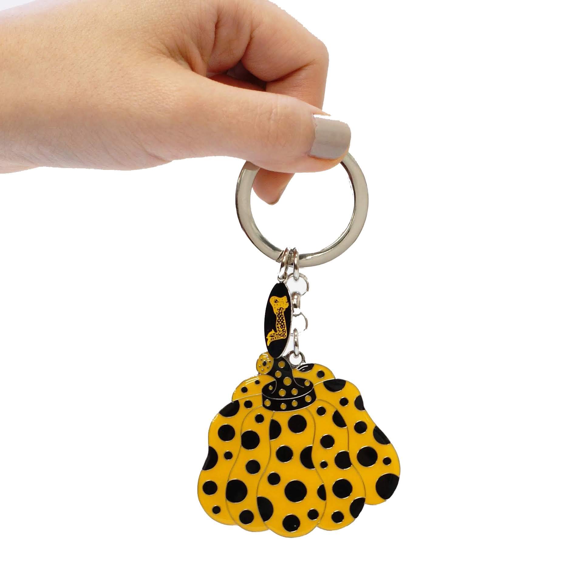 草間彌生 キーリング kusama MOMA kusamaパンプキンの 2点セット 草間