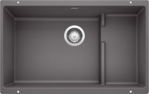 BLANCO, Cinder 519451 PRECIS CASCADE SILGRANIT Fregadero de cocina con colador