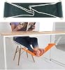 Home-organizer Tech Portable Adjustable Foot Hammock for Corner Desk Office Foot Rest Mini Under Desk Foot Rest Hammock for Home, Office, Airplane, Travel, Study and Relaxing (Fruit Green)