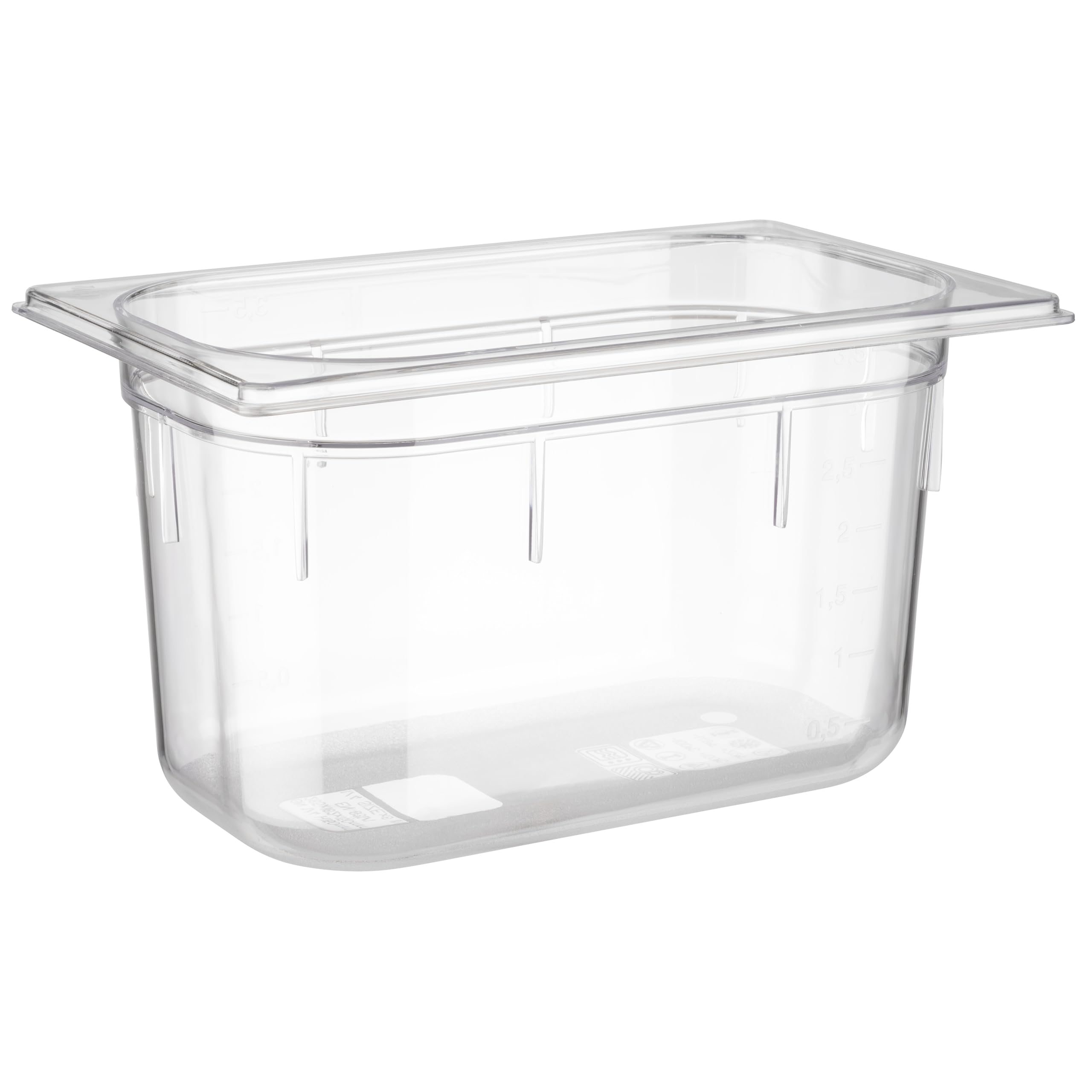 APS 82032 GN 1/4 Polycarbonat Behälter, 26.5 x 16.2 x 15 cm 3.7 ltr.