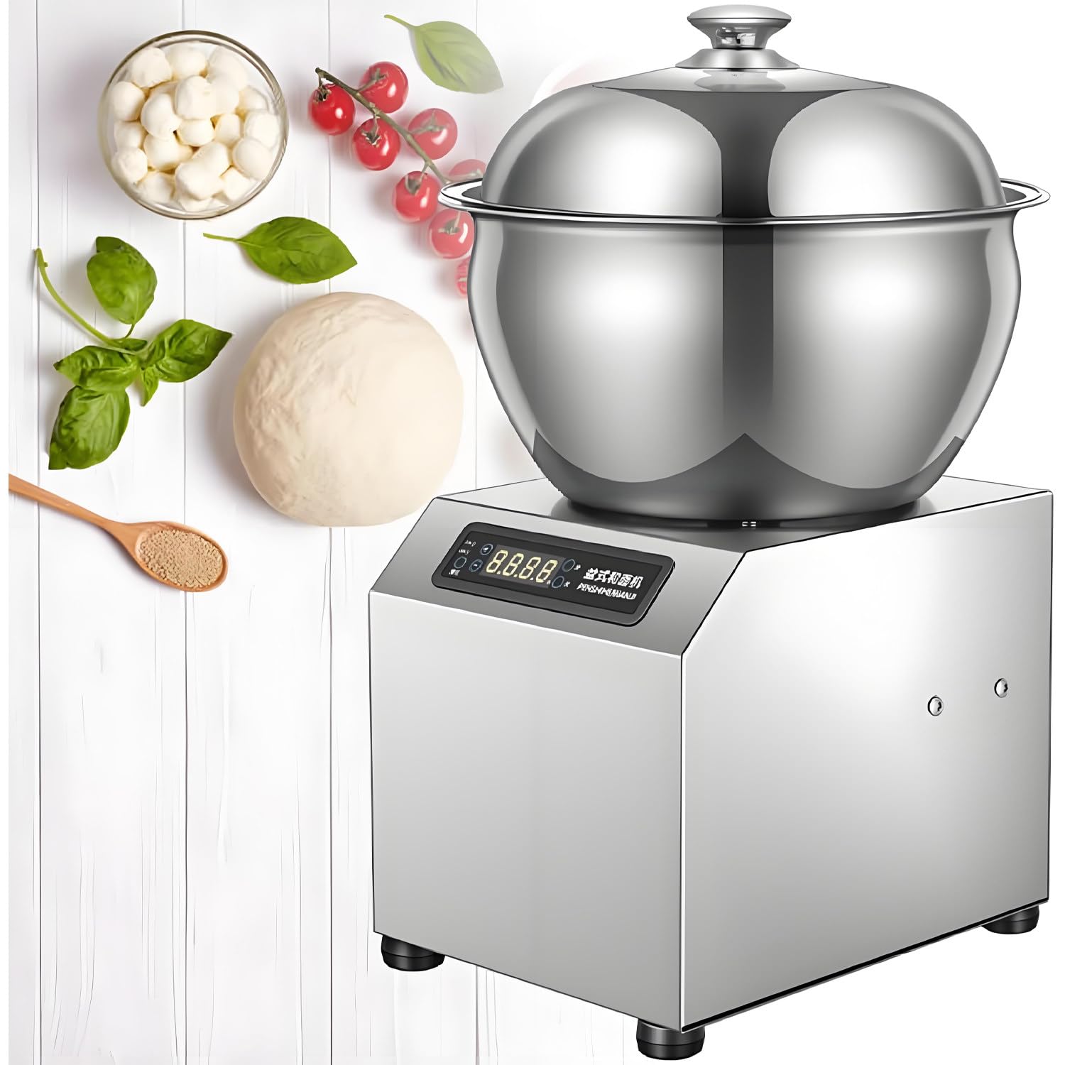 Odłączany mikser do ciasta, stal nierdzewna 2200 W, podwójny obrót i timer, do mieszania mąki, mięsa, ciasta, sosów, ugniatania