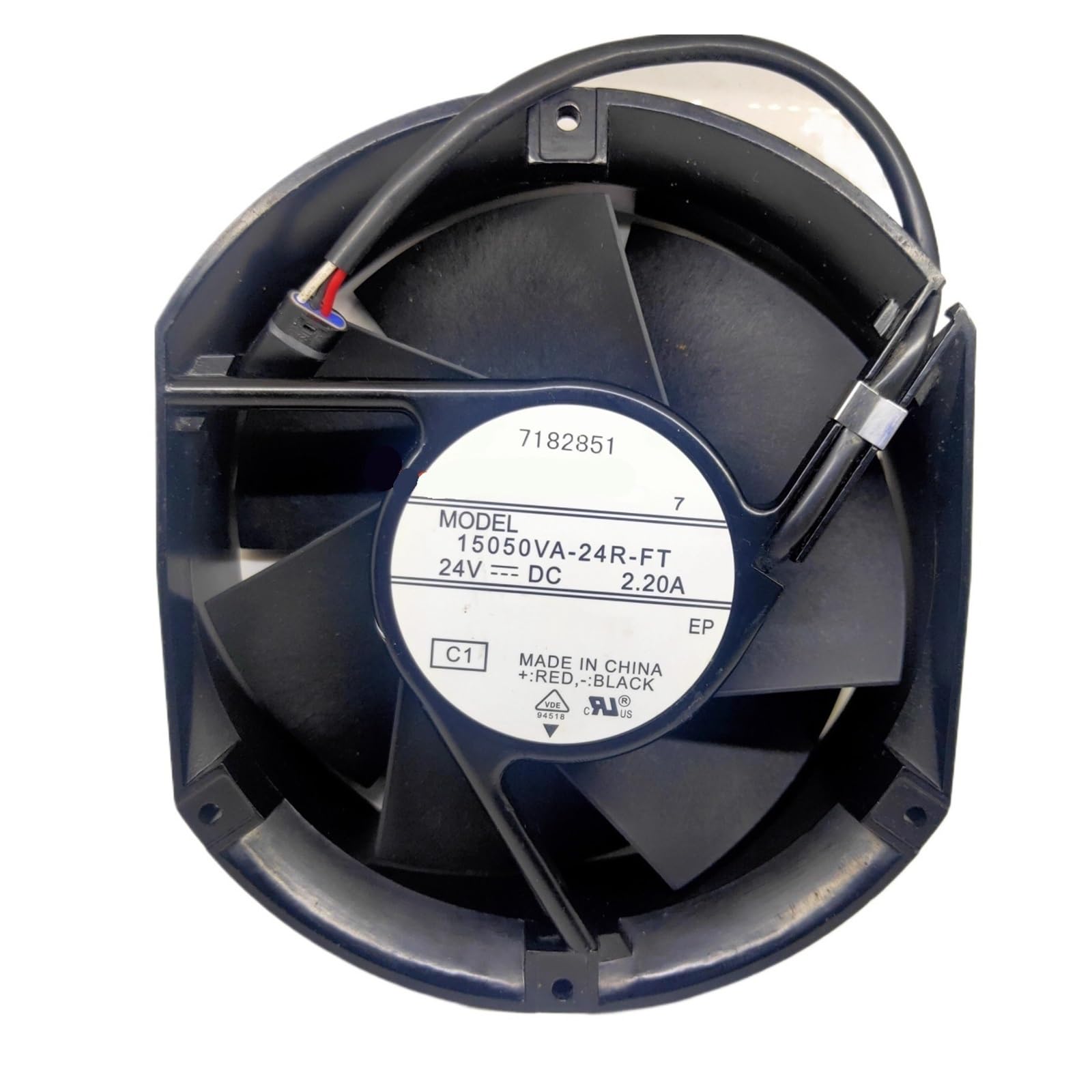 Ventilateur 15050VA-24Q-GW à haut débit 24VDC 2.02A avec modulation PWM 4 fils pour serveur
