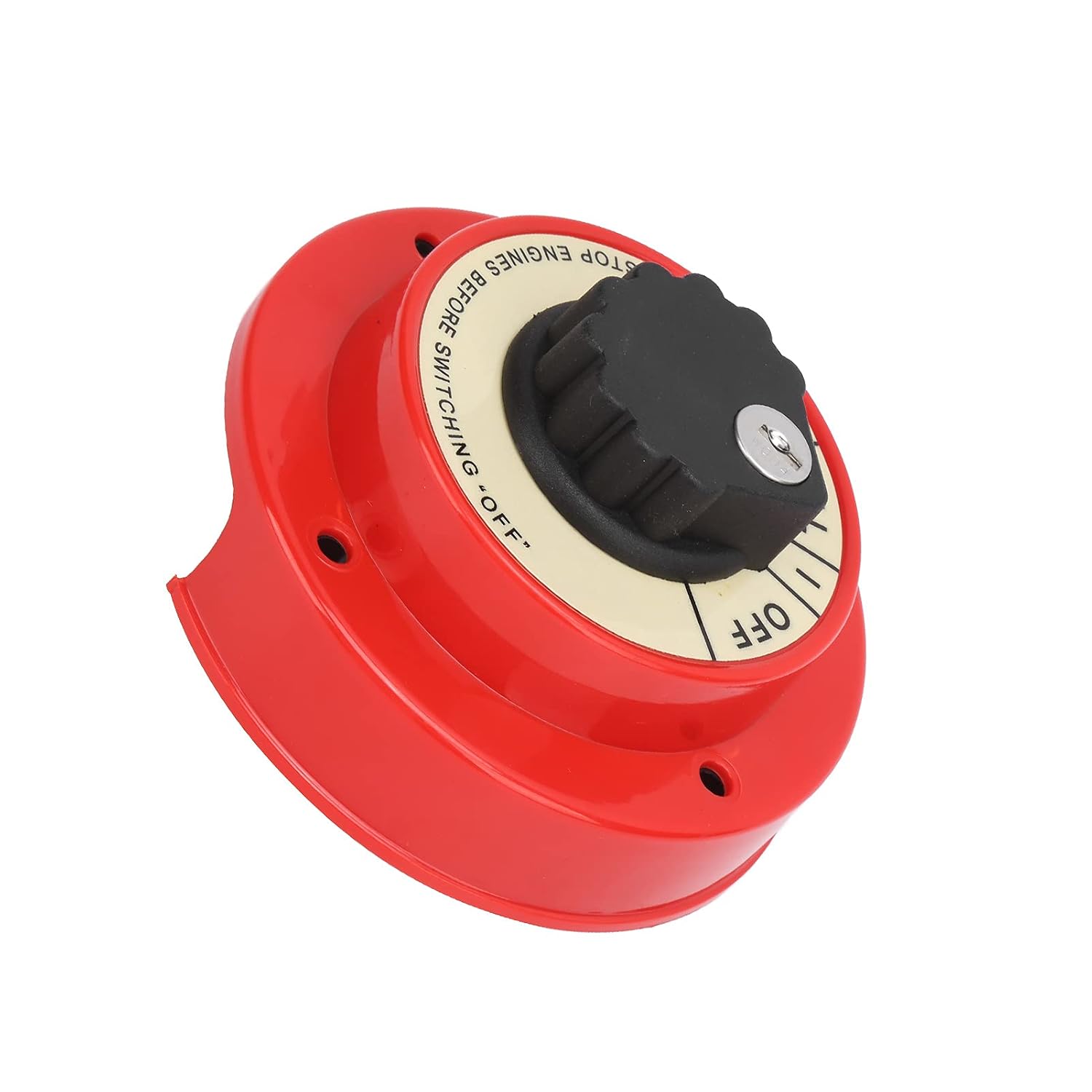 ACAGALA Boat Battery Selector Switch Plastic Metal Panel Yellow 4 Way Medium Duty Compatible with Dual Battery