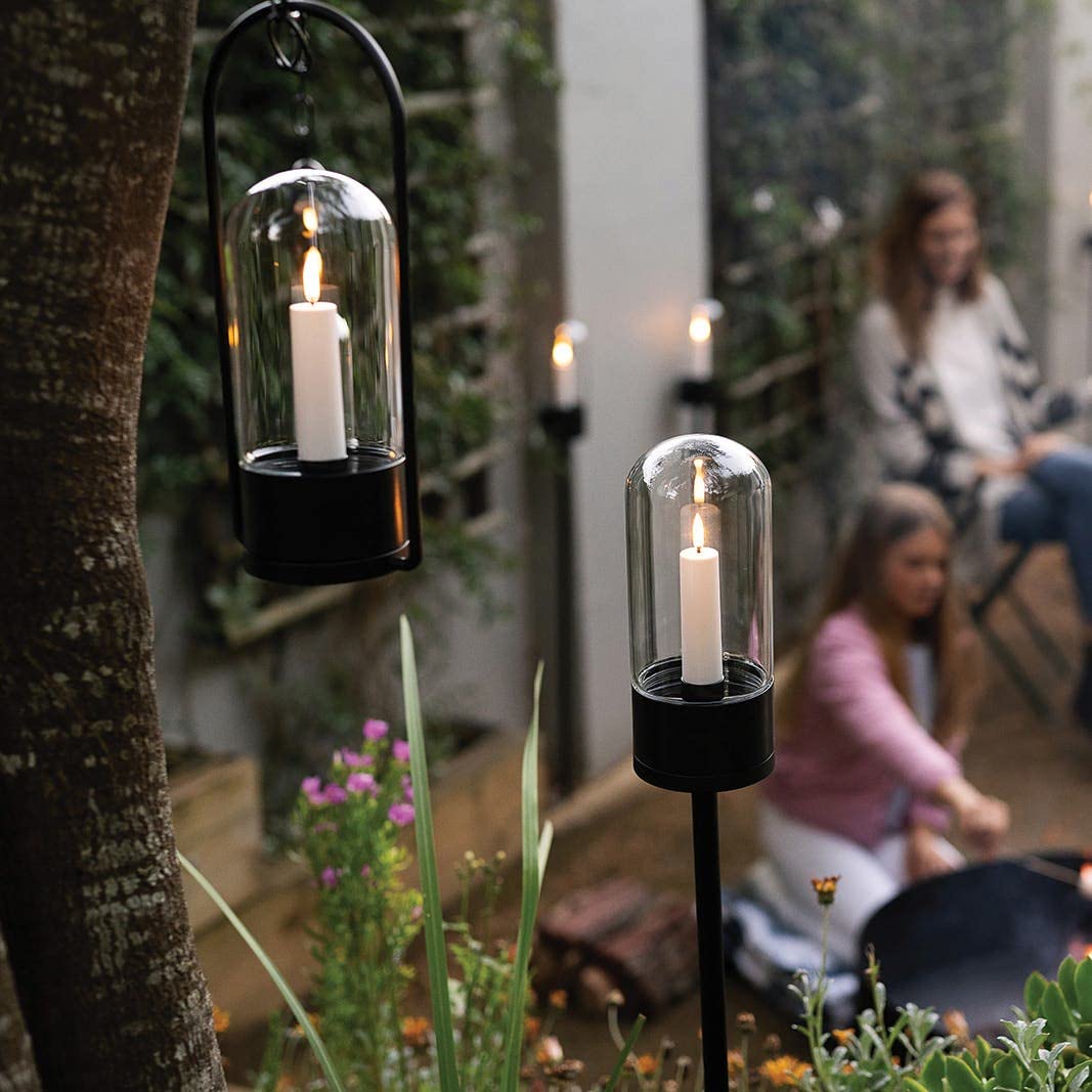 Uyuni Outdoor Lantern - Schwarz - LED Stabkerze