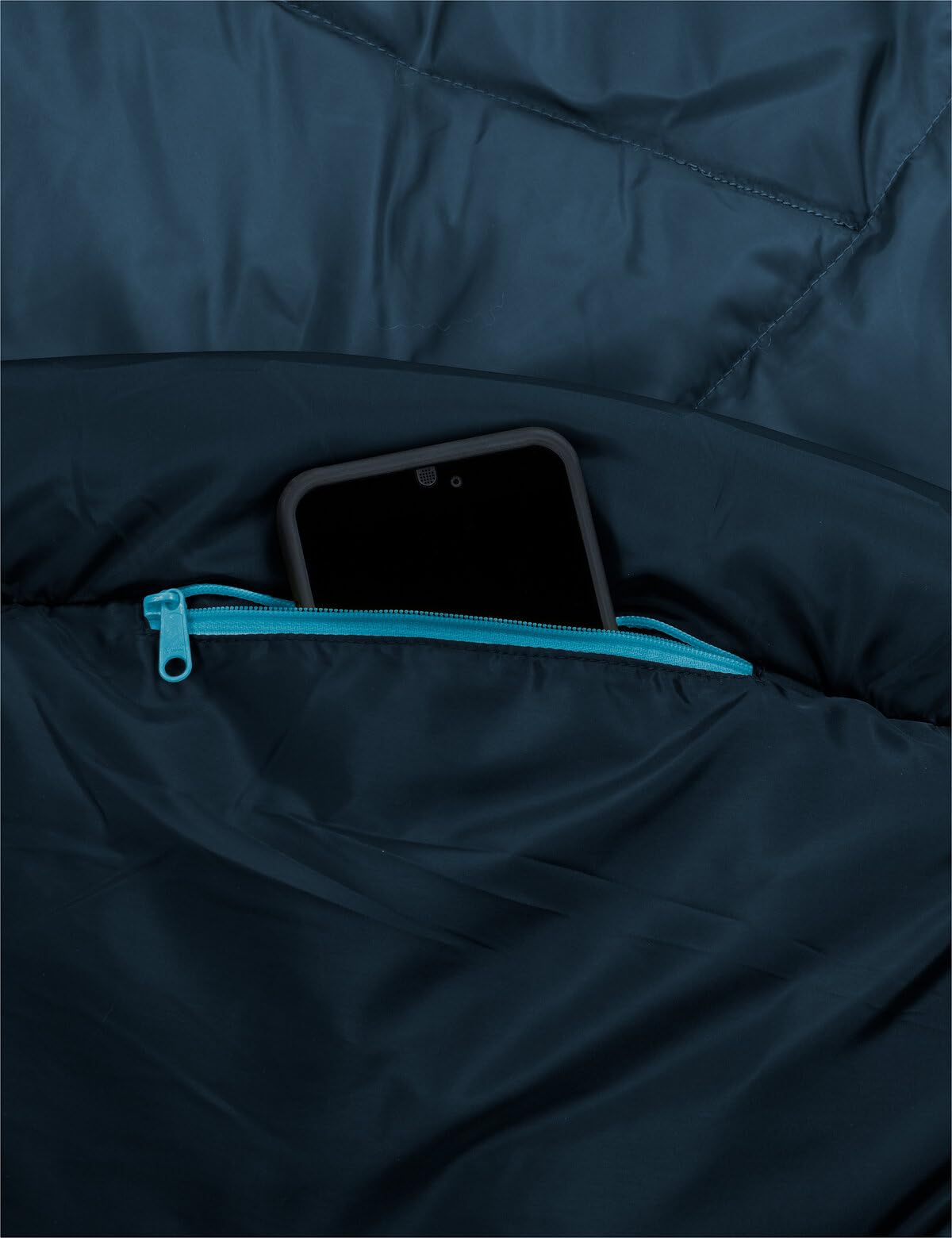Vaude Unisex – śpiwór Sioux 400 XL II SYN dla dorosłych, Morze Bałtyckie, lewy