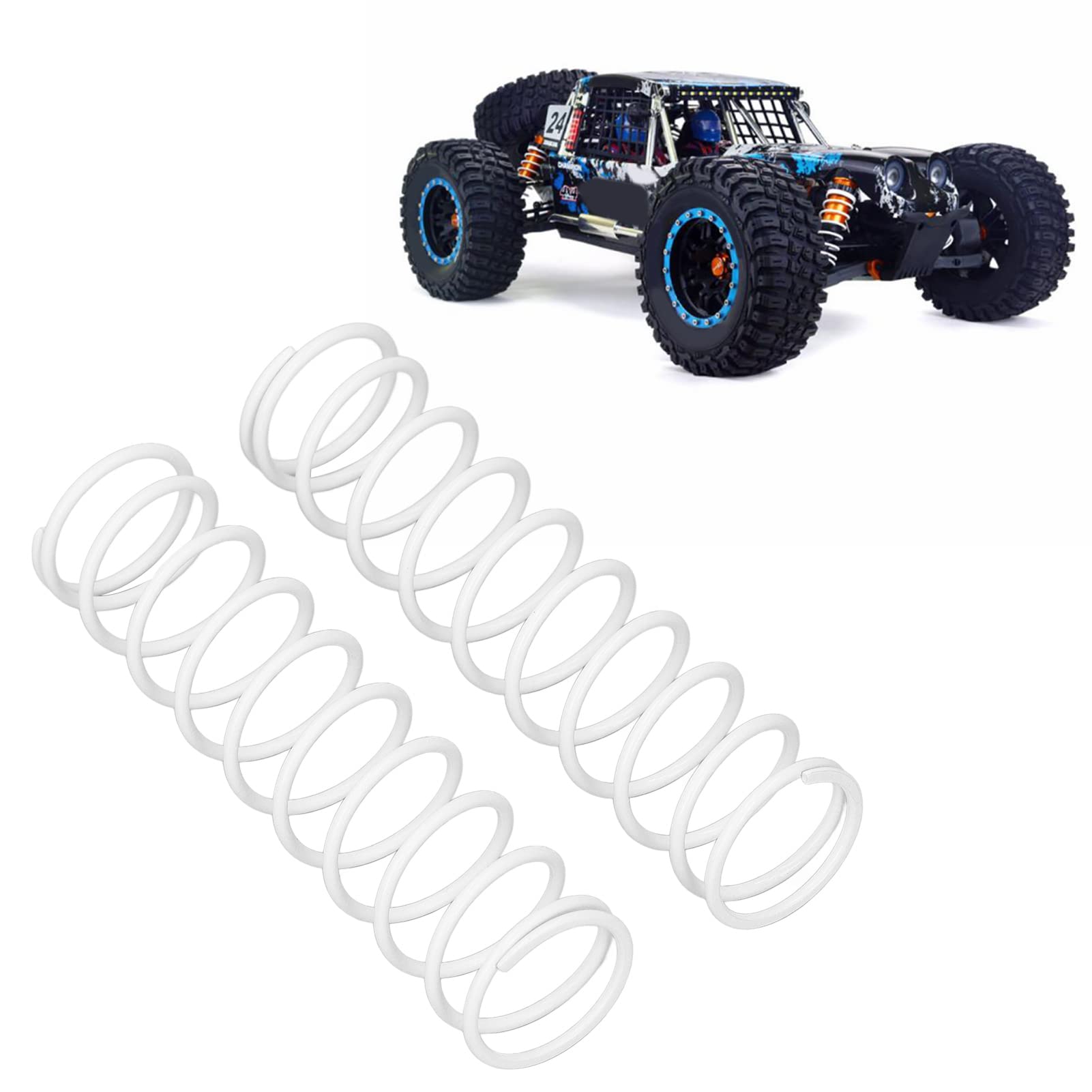 Culnflun Metal Iron Rear Shock Absorber Spring High Elasticity Damping Effect for ZD Racing 1/7 RC Car