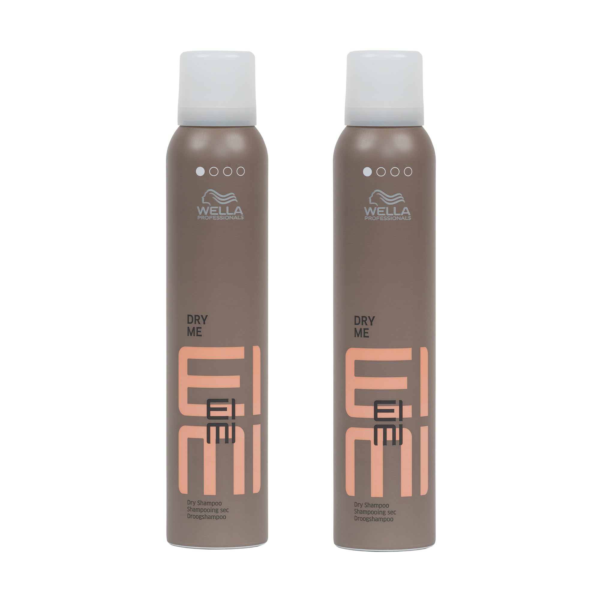 Wella Eimi Dry Me – Trockenshampoo mit Tapiokastärke für müheloses Volumen – mattierendes Trockenshampoo mit flexiblem Halt für ein aufgefrischtes Haarstyling – 2er Pack (je 180 ml)