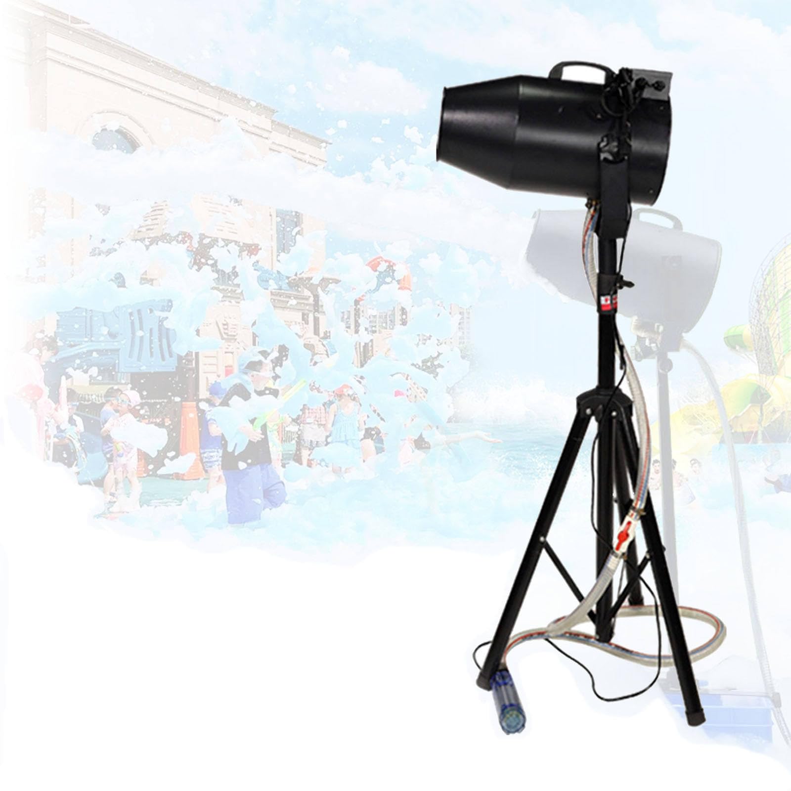 Huansebesity Multicolor Large Party Foam Machine 1000W With Stable Tripod,For Outdoor Parties
