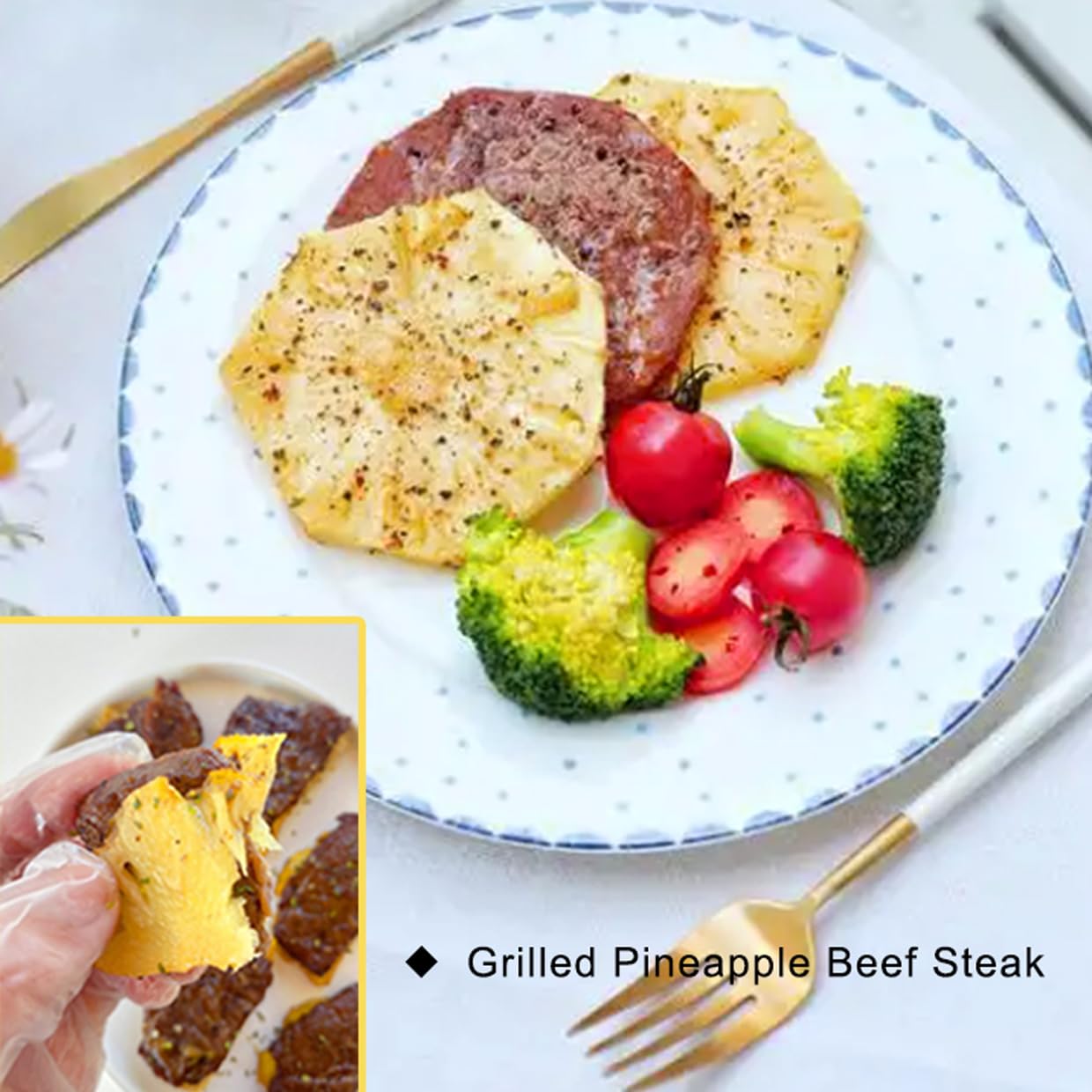 250G Dried Pineapple No Sugar Added Chips - Dehydrated Pine-apples Flowers Cocktail Garnish - Edible Piña Slices Dry Fruit Freeze Natural Dehydrated Fruit for Cake/Drink/Baking