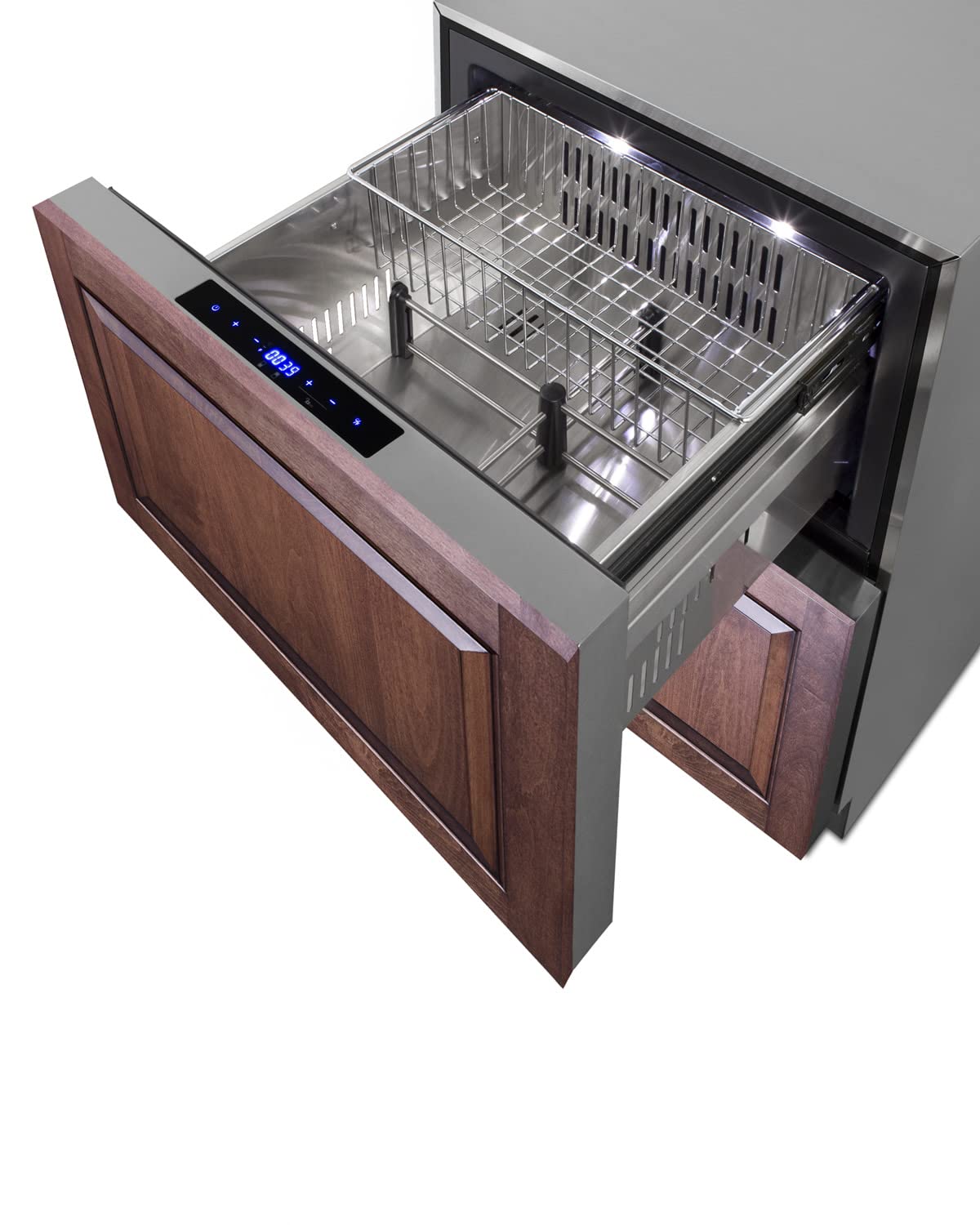 Summit 24” Two Drawer Refrigerator-Freezer, 3.32 cu.ft.Capacity, ADA Compliant, Stainless Steel, Panel Ready Capable*- ADRF244CSS (*Panels not include) on Fridge.com