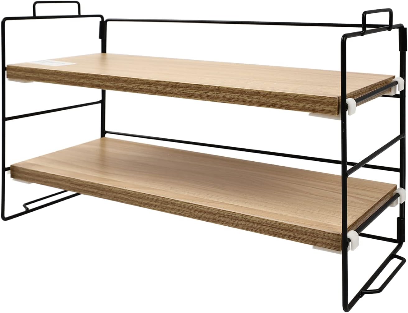 Desktop Storage Shelves, Original Wood Colour Countertop