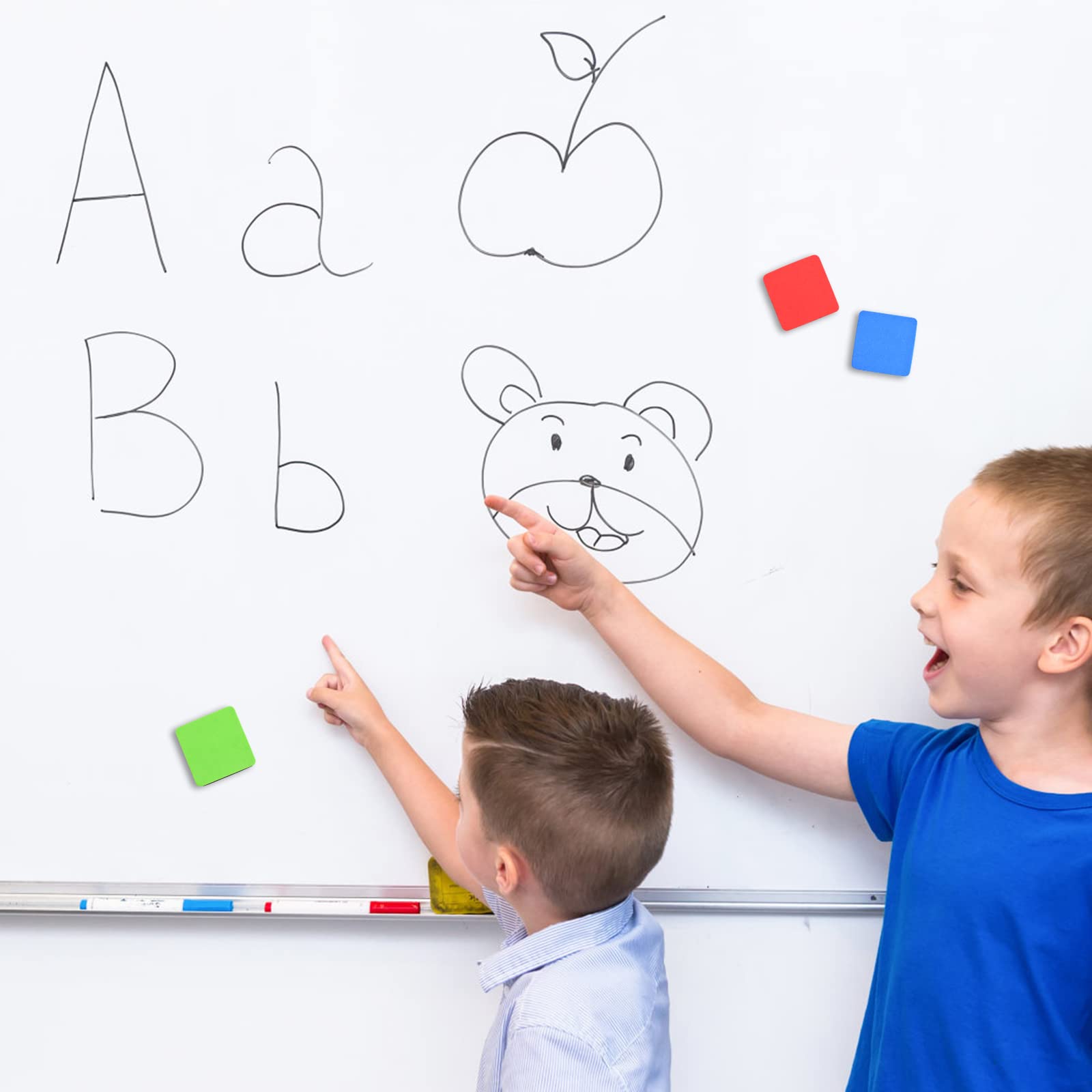 12 Cancellini Magnetici Per Lavagna Bianca - Colorati E Pratici Per Casa, Ufficio E Scuola