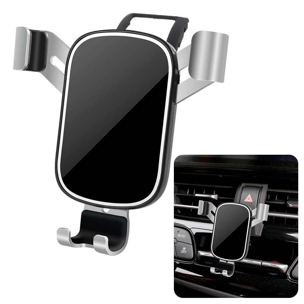 LUNQIN Car Phone Holder for Toyota C-HR CHR 2018 2019 2020 2021 2022 LE XLE Premium Nightshade Limited Auto Interior Accessories Cell Phones Mount