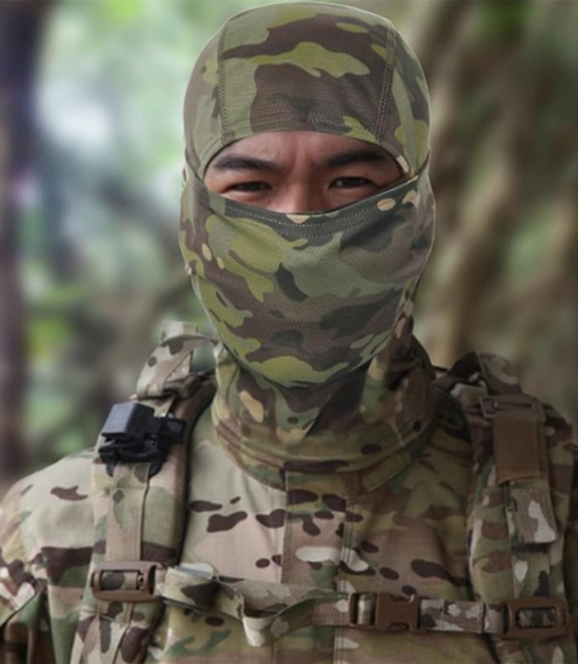 Pasamontañas Bicicleta, Mascarilla Pasamontañas Táctico de Camuflaje Balaclava para Cabeza Al Aire Libre Casco de Motocicleta Ciclismo Esquí Deportes Camuflaje