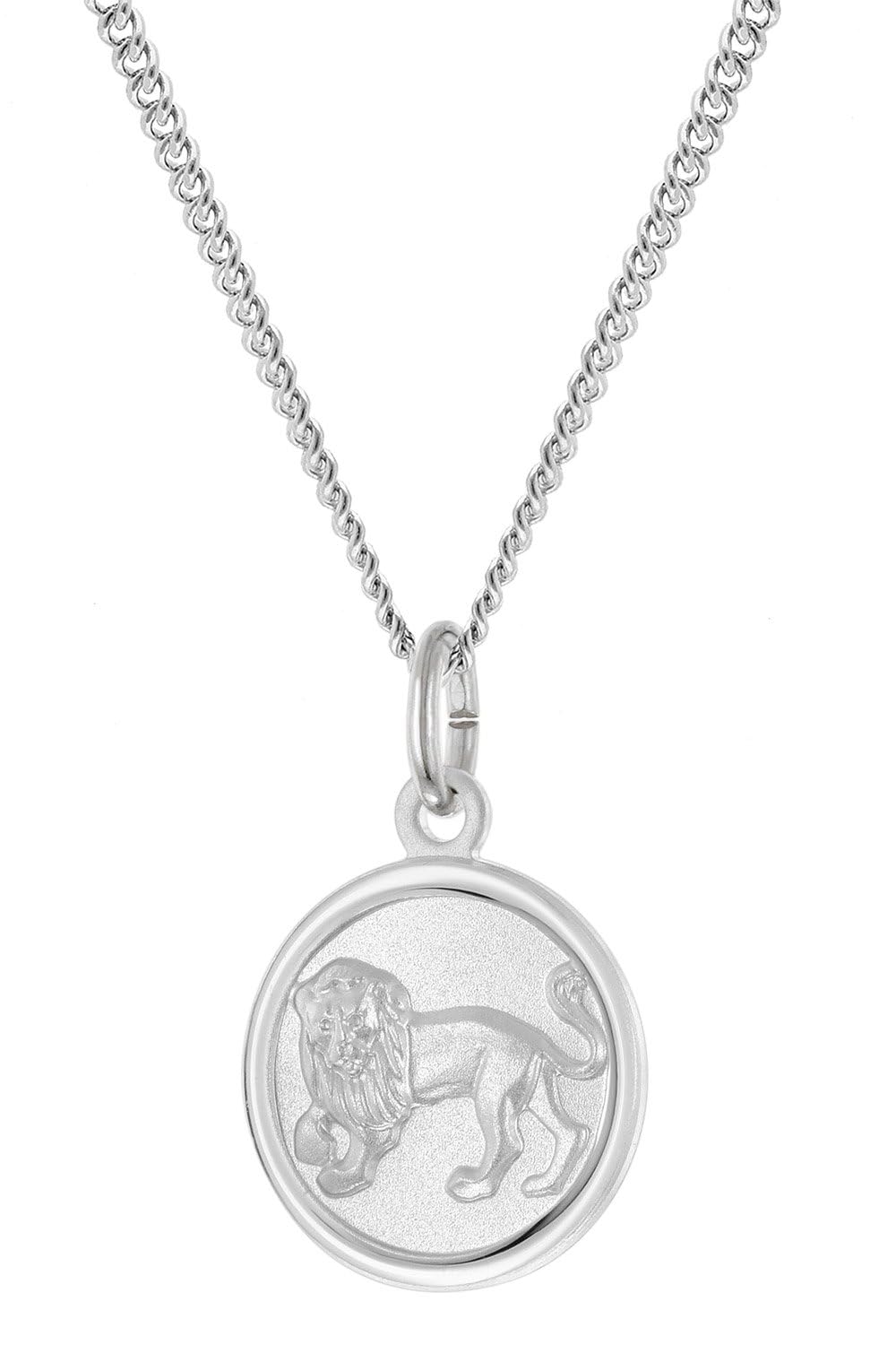 trendor Collana per bambini con segno zodiacale leone, in argento 925, gioiello senza tempo per bambini, idea regalo incantevole 28606-08