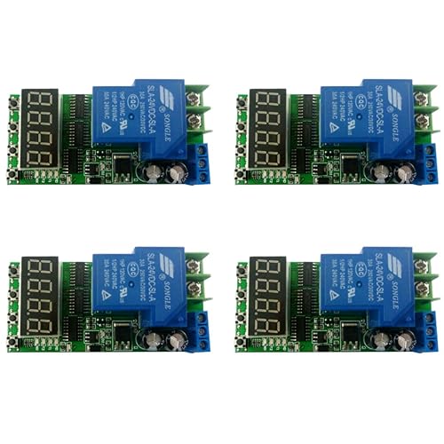 Miniatura 8 de eletechsup Módulo de relé de retardo de temporizador multifunción DC 12V 30A de alta potencia de encendidoapagado ajustable para motor PLC LED coche