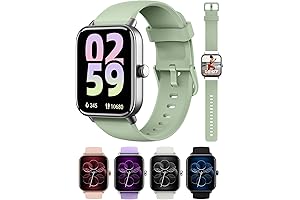 45mm Green Waterproof Smart Watch for iPhone and Android
