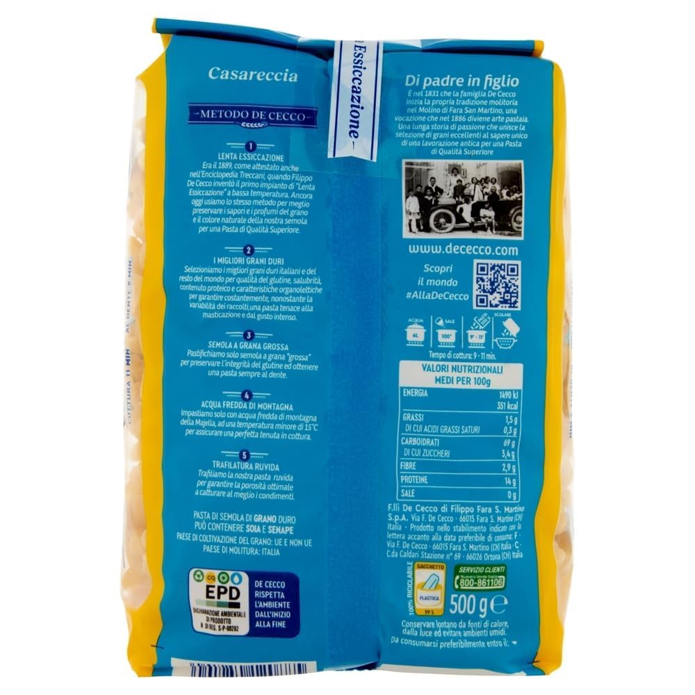 Italian Gourmet Casareccia N°88 12 x 500g + Polpa offerte