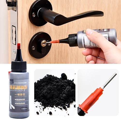 Miniatura 5 de Lubricante profesional de bloqueo de grafito con espray inteligente de paja para puertas correderas, puertas de garaje y cerraduras atascadas