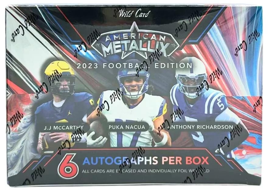 Amazon.com: 2023 Wild Card American Metallix Football Edition (6