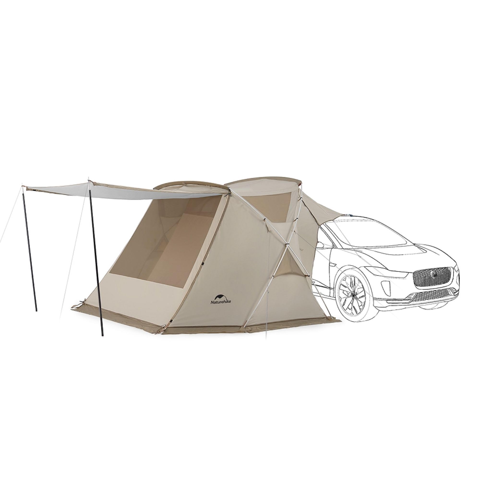 Amazon | Naturehike カーサイドテント タープ シェルターテント UV 