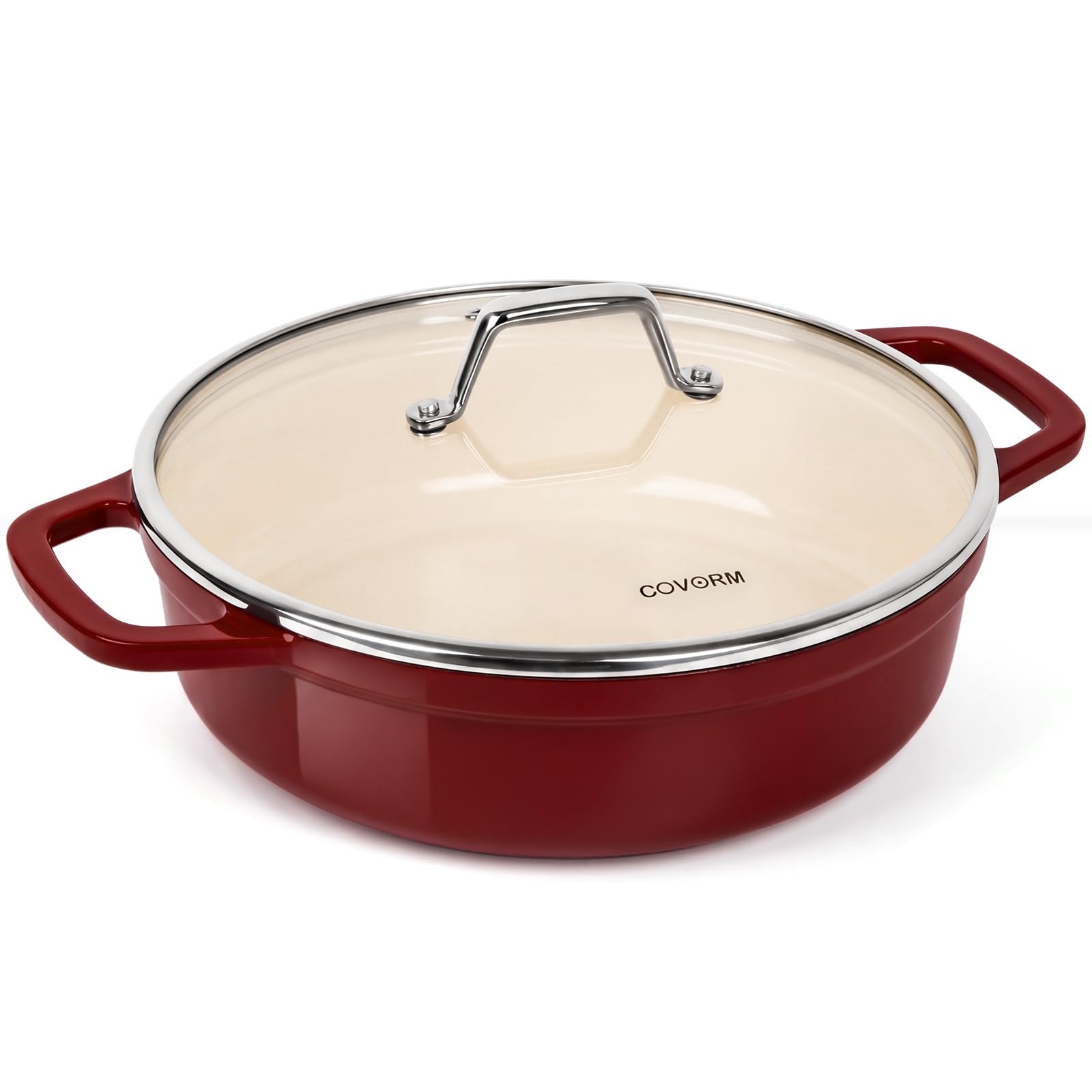 Lightweight Enameled Cast Iron Braiser - 4.5QT -1