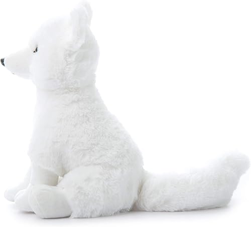 Miniatura 4 de The Petting Zoo Arctic Fox - Animal de peluche, regalos para niños, animales salvajes del zoológico Onez, juguete de peluche de zorro ártico de 12