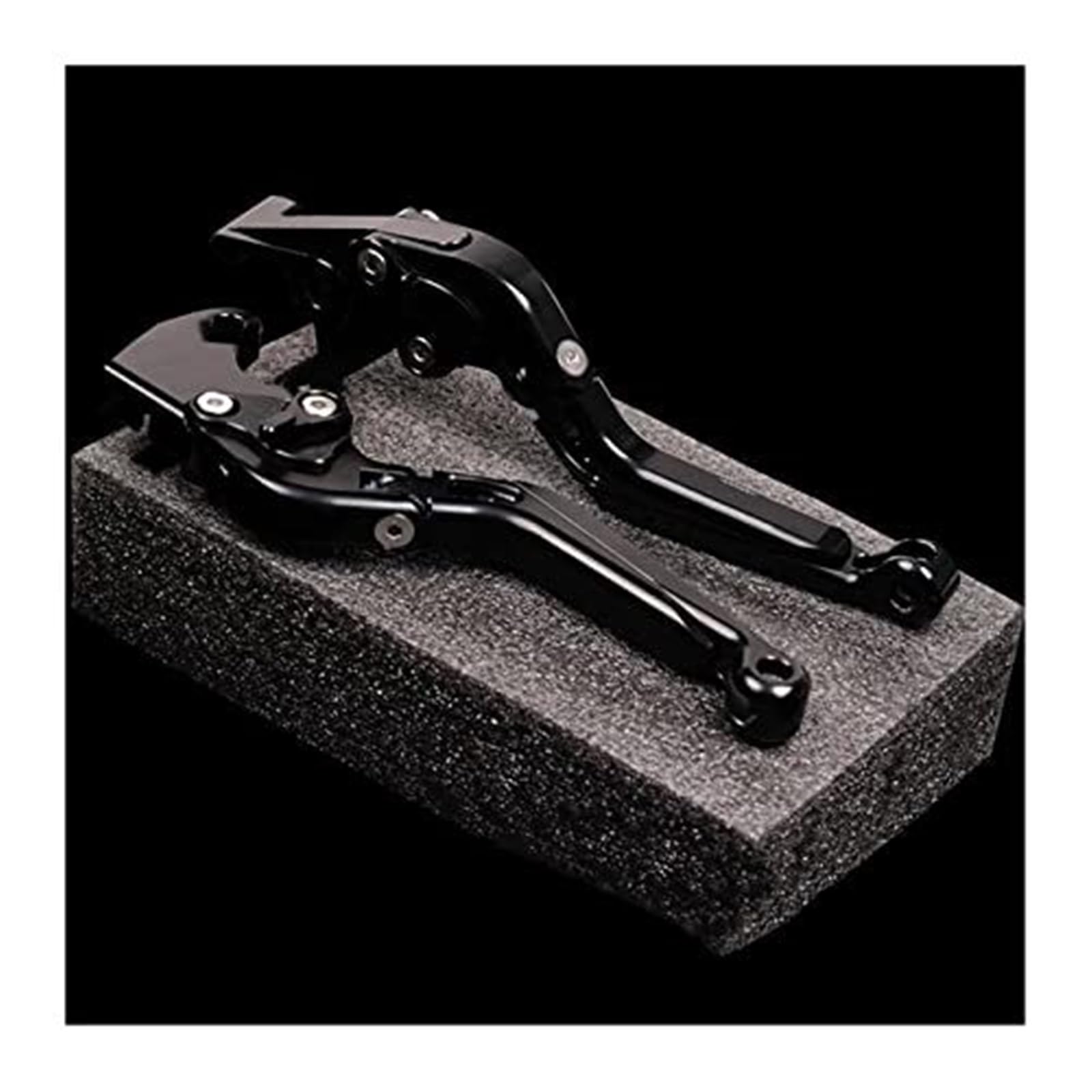 FLBZBLKASL Motorcycle Short Brake Clutch Levers Motorcycle Clutch Lever for FB for Mondial for Hipster for HPS 125 Accessories Adjustble CNC Aluminum Brake Levers Handle 1 Pair Modification Parts