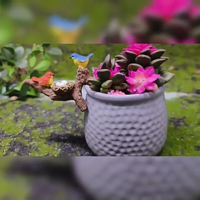 Amazon.com: HyzaPhix Birds Perched on Branches Flower Pot Hugger
