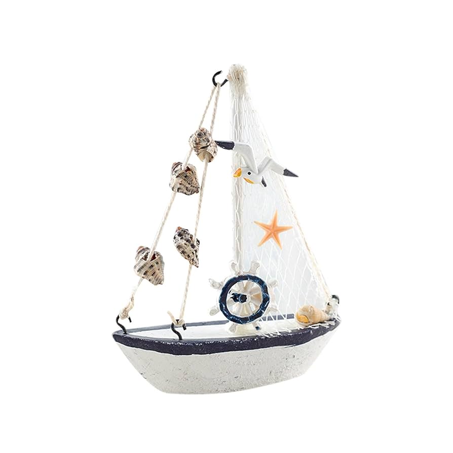 専用です！模型 ヨット 木製 インテリア Amazon.co.jp: 家の装飾レトロ木製ヨット Ornamen モデル置物