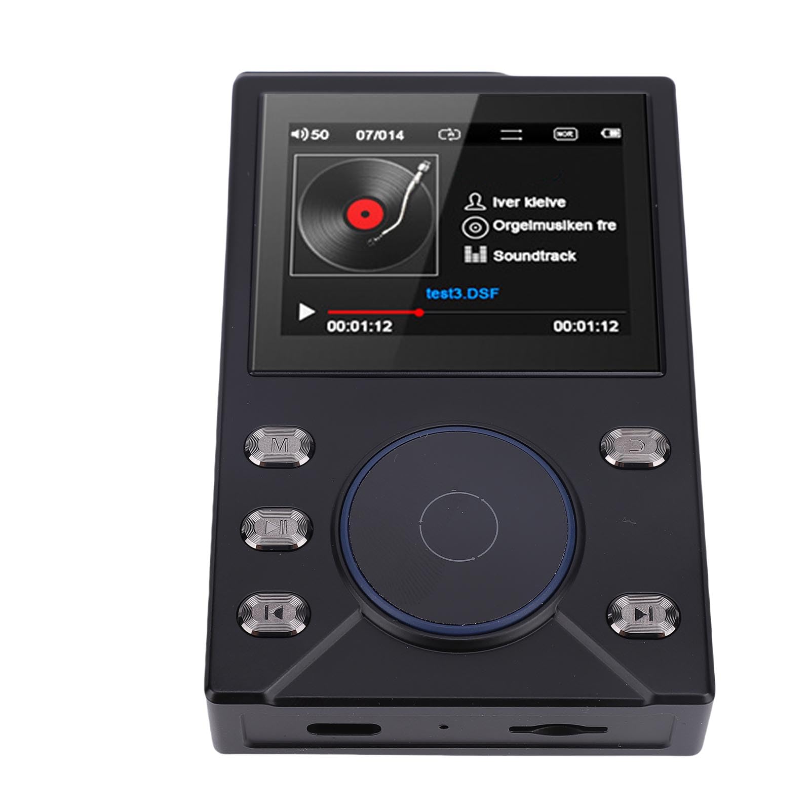 Yosoo Health Gear Lettore MP3 HiFi Lettore Audio Digitale in Lega di Zinco con Bluetooth 5.4 Riproduzione DSD FLAC da 16 GB Batteria da 20 Ore Espansione da 256 GB per Audiofili Auto da Viaggio