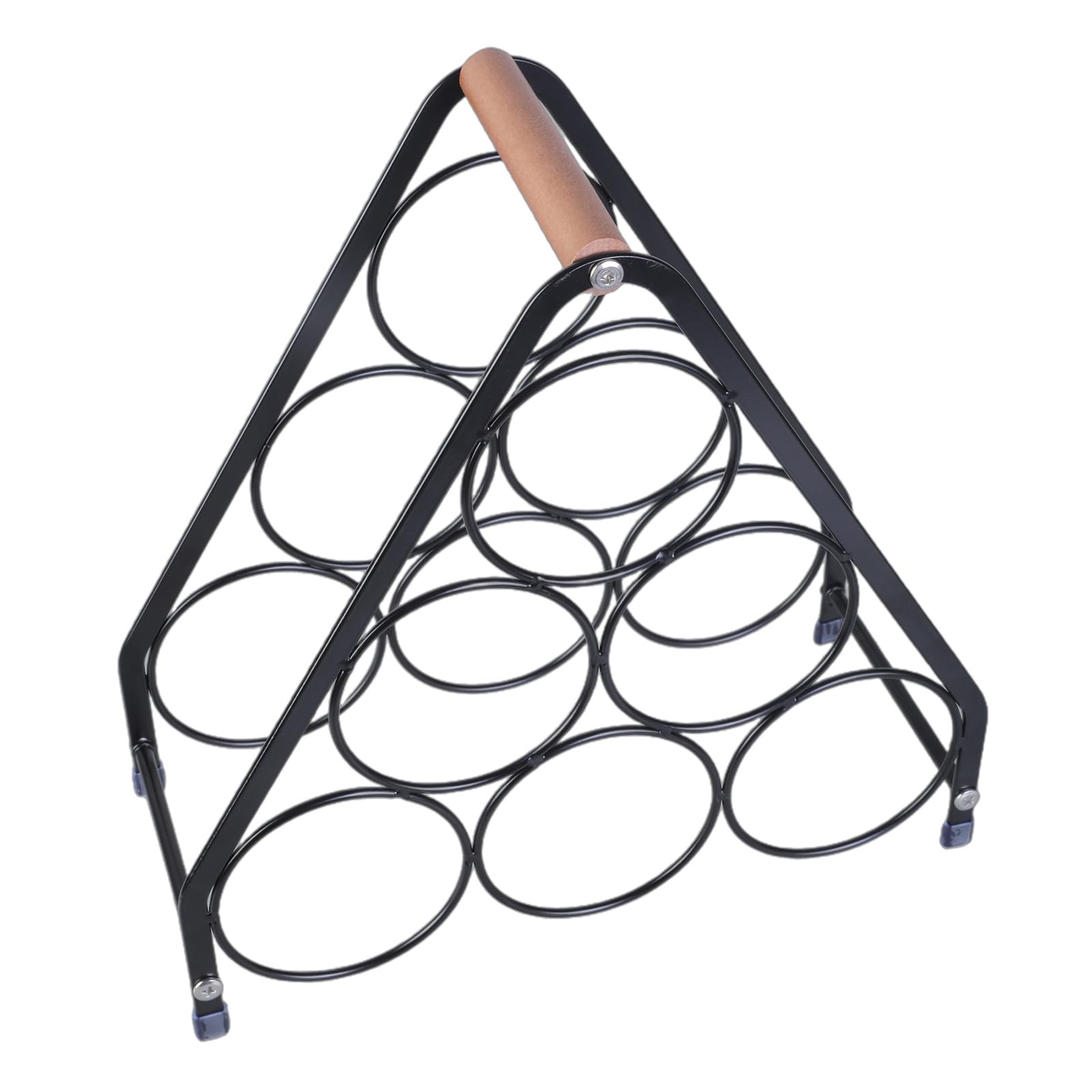 APGLSXY Rack Bottle Display Shelf with Elegant Handle and Antislip Bottom Cabinet Organizers for Kitchen or Cabinets Portable Wine Rack
