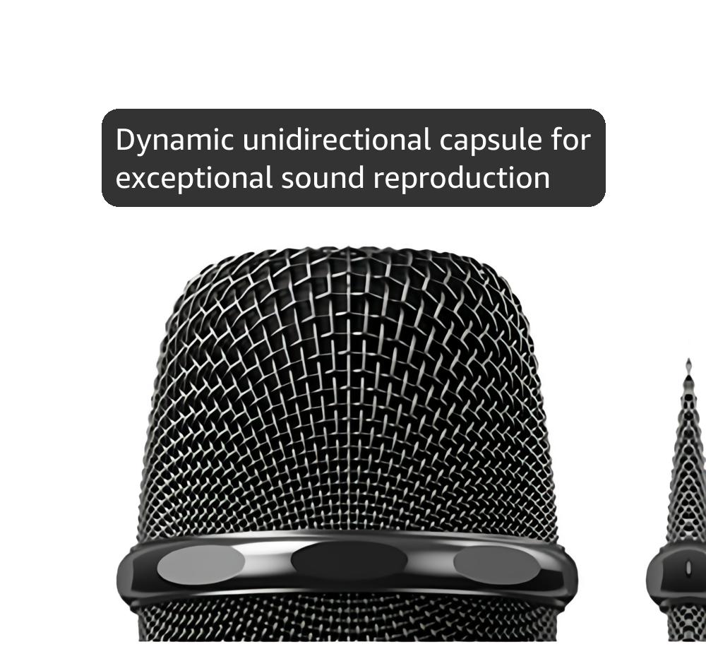 TONOR Wireless Microphones System, 4*10 Channel Metal Professional UHF Cordless Dynamic Handheld Mics with Receiver for Home Karaoke, Meeting, Party, Church, DJ, Wedding, KTV, 295ft, TW-840 Silver&Red