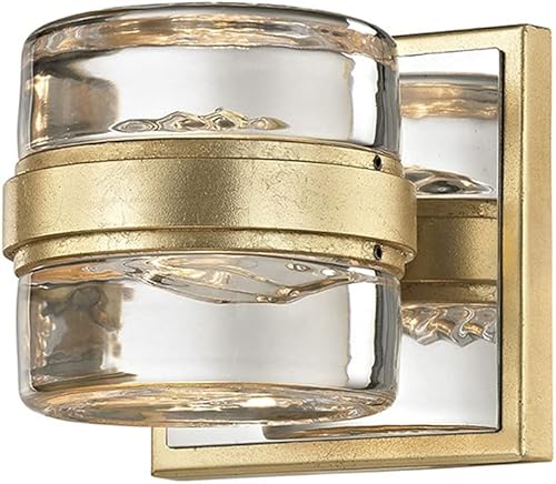 Miniatura 7 de Troy Lighting B5693 - Bañera LED, 3 luces, hoja plateada