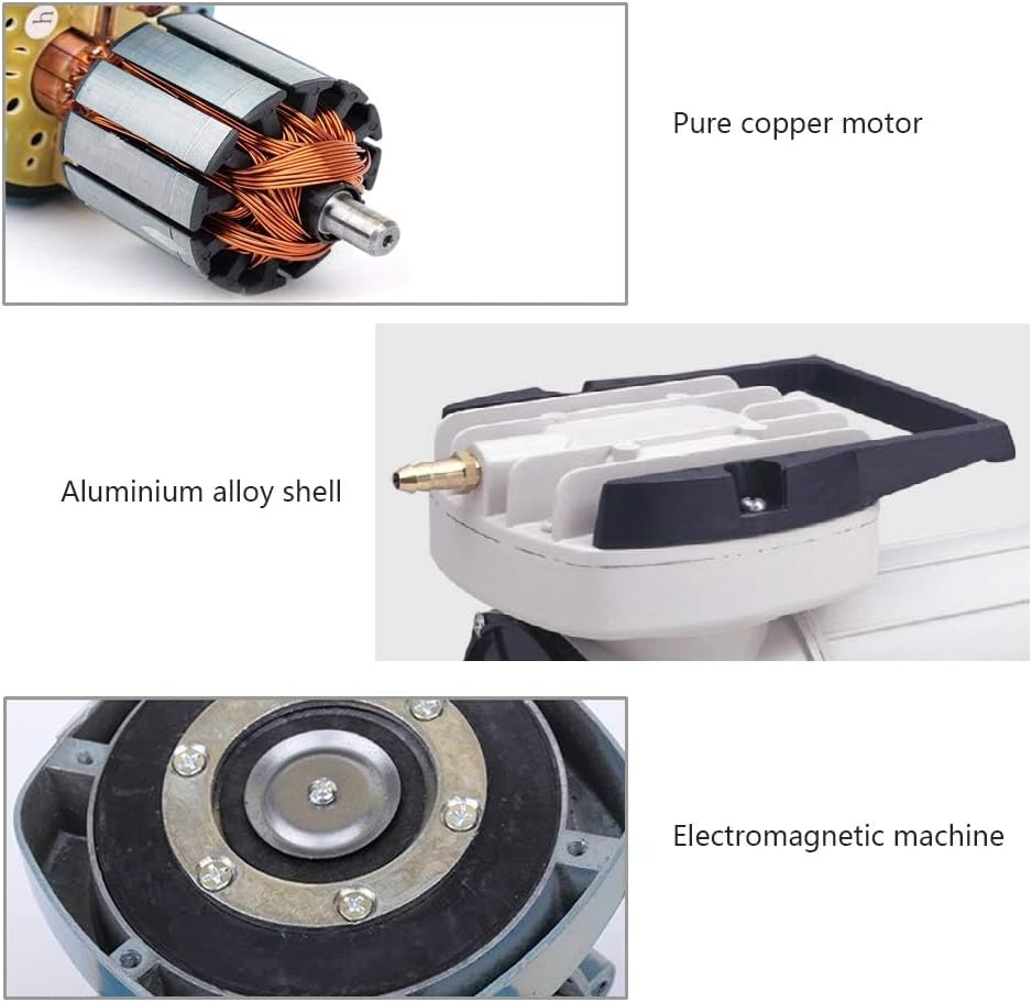 DC 12V 160LPM/Min 2536GPH 120W Aquarium Air Pumps Aquaculture Fish pood Pressure Compressor Aerator