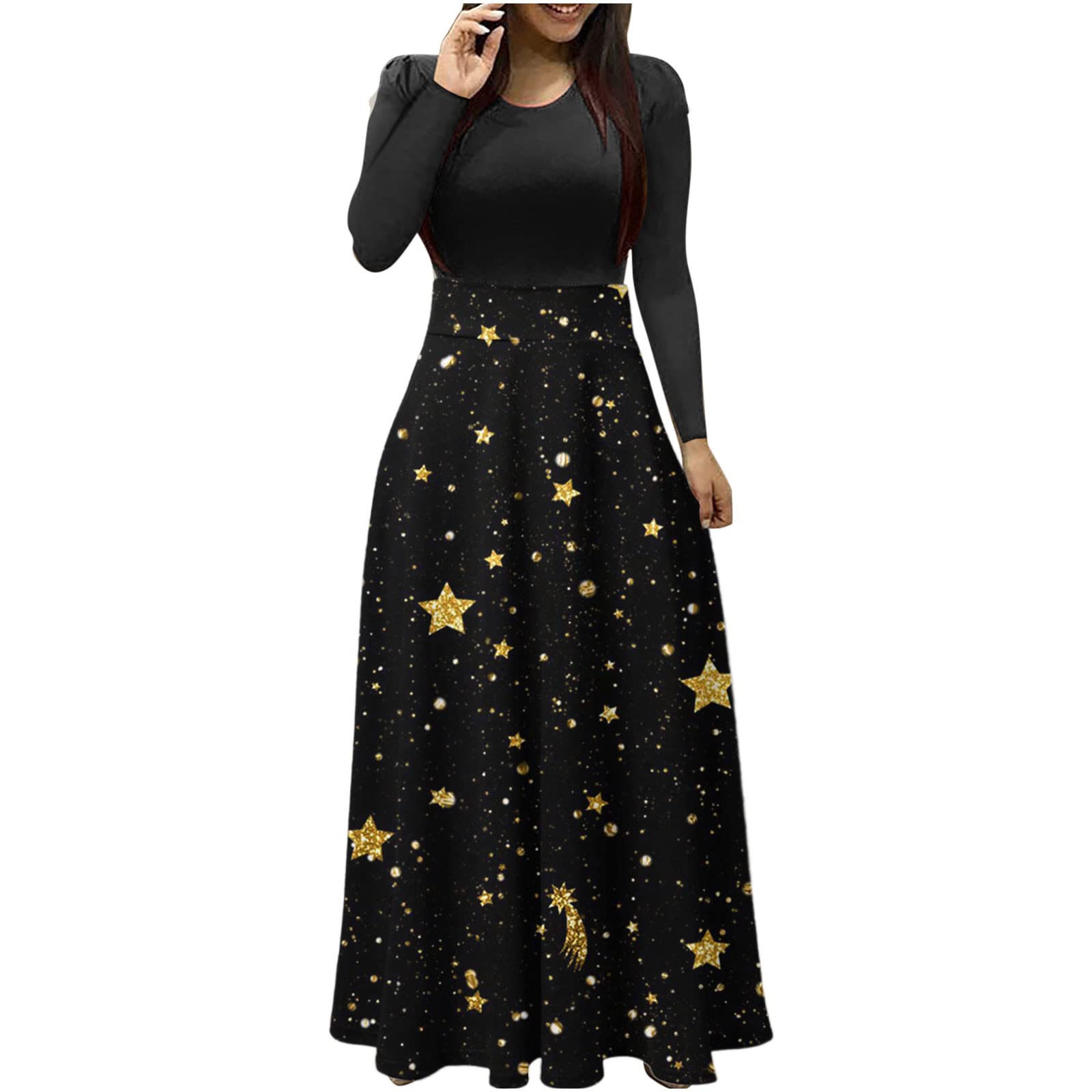 Amhomely Jumper Dresses For Women Uk Festival Maxi Dress Christmas