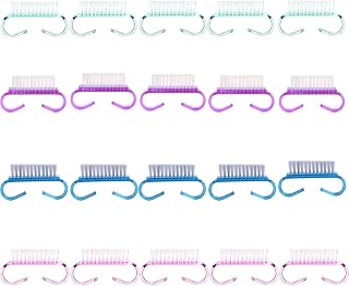 Benbeno 20 Pack Handle Grip Nail Brushes - Soft Bristles for Nails, Kitchen, Fruits - Christmas Gifts for Women Girls