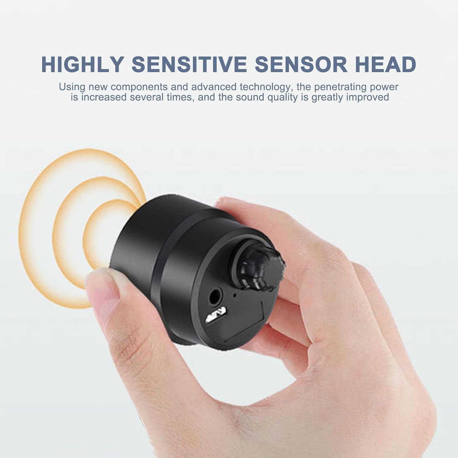 Detector de Fugas de Agua, Amplificador de Sonido de Detección de Fugas de Tuberías de Agua Subterránea de Alta Sensibilidad para Paredes de Madera de Acero de Hormigón, Monitor