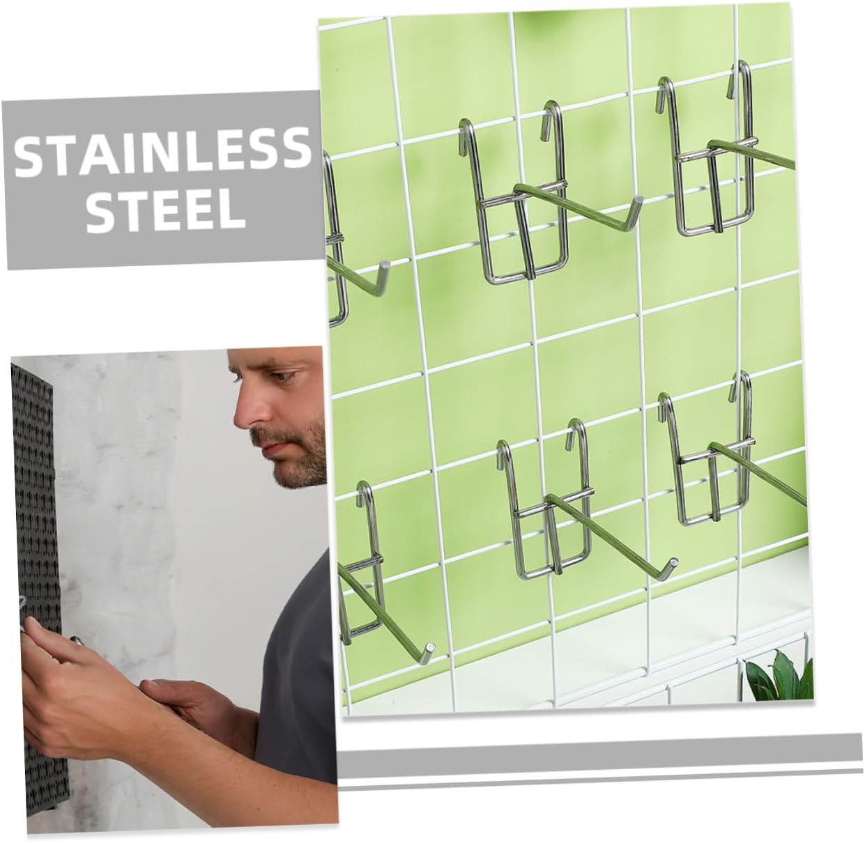 30pcs Wall Hooks Heavy Duty Utility Hangers for Versatile Storage Easy Tool Installation for Organizing Tools Clothes
