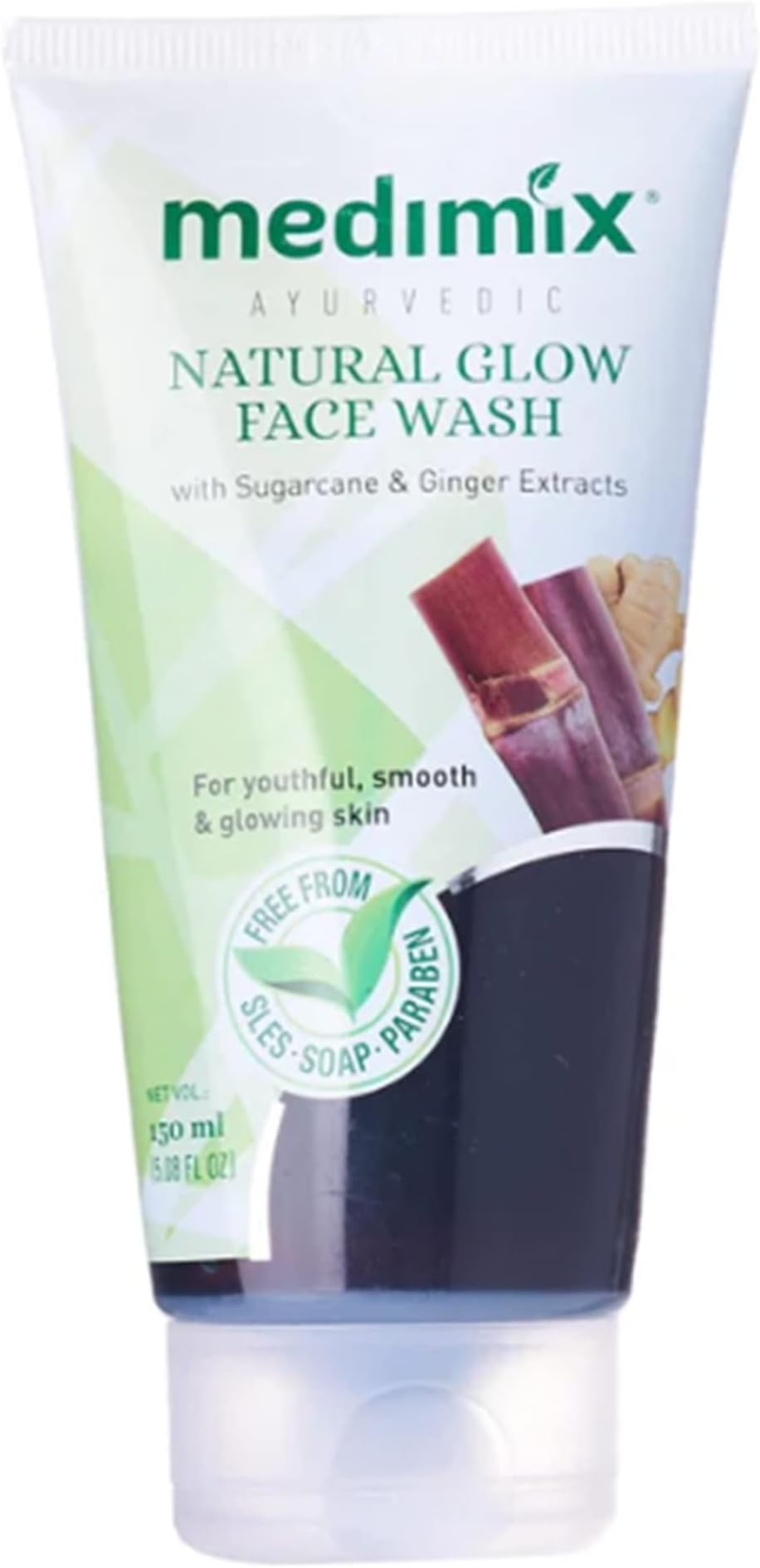 Medimix Natural Glow Face Wash with Sugarcane and Ginger Extracts (150 ml)