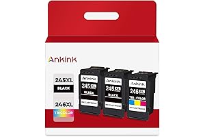 Ankink Compatible Ink Cartridge Replacement for Canon 245XL 246XL (Black Color 3-Pack)