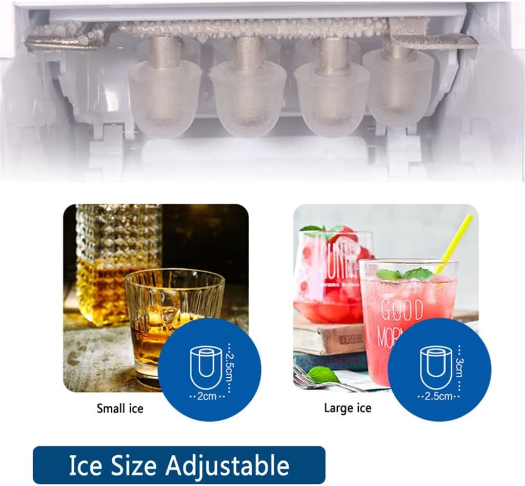 15KG/24H 業務用電動アイスキューブマシン 小型 ミルク ティーショップ コーヒーショップ デスクトップ