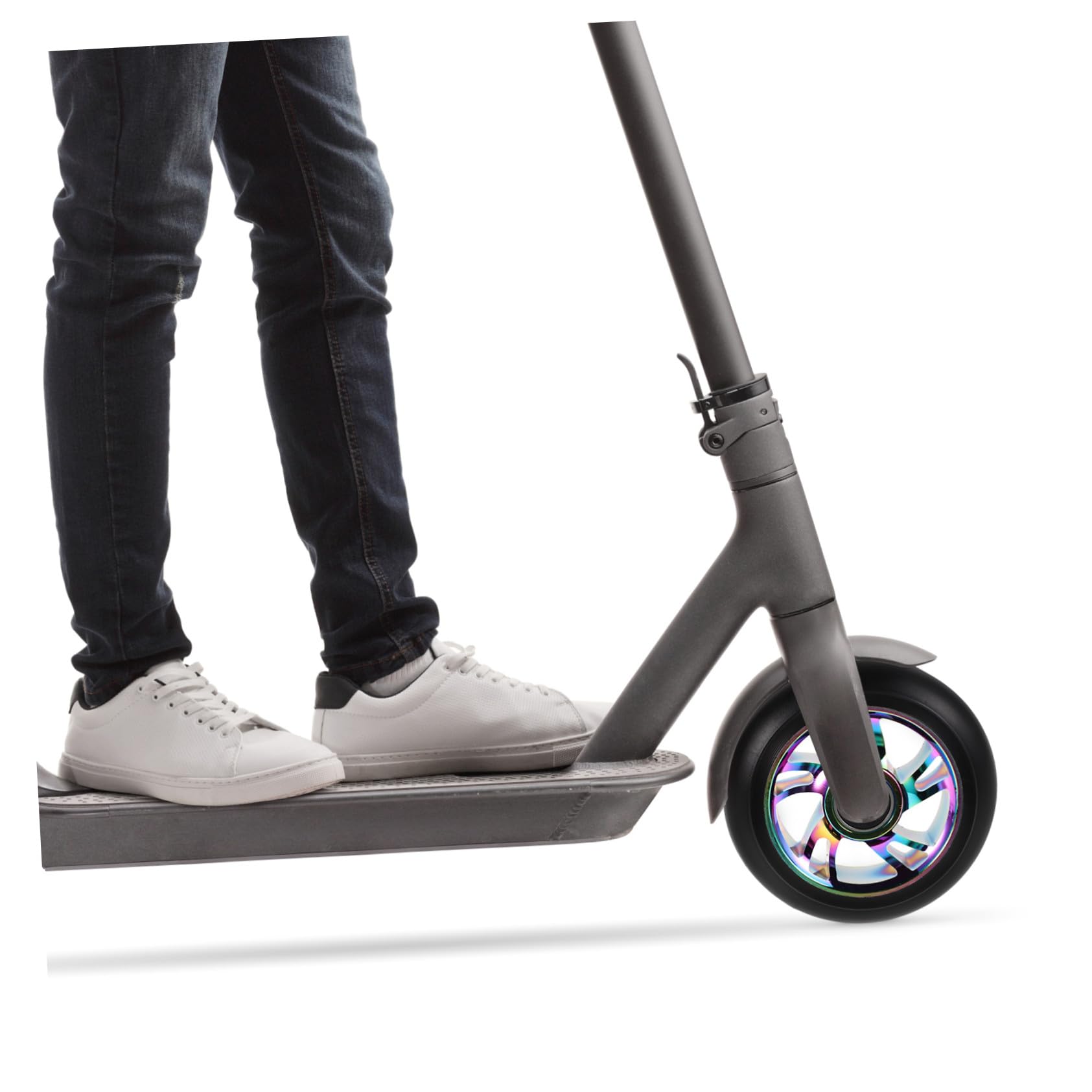 Hemobllo 2pezzi Ruote Posteriori LED per Scooter Ruote Posteriori Illuminate per Scooter in Lega di Alluminio Sostituzione della Ruota Posteriore