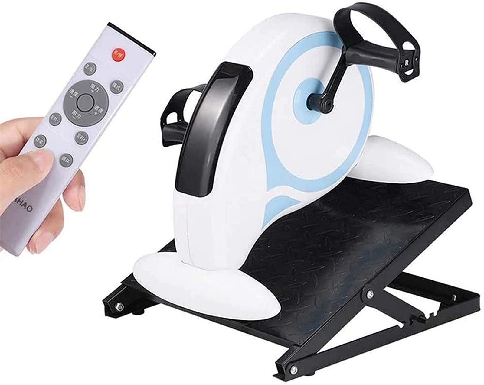 Przenośny Pedałowy Rower Treningowy Elektryczny Mini Rehabilitacyjny Z Pedałami, Leżący Rower Treningowy Z Regulowanym Oporem, Elektryczny Rehabilitacyjny Sprzęt Do Ćwiczeń, Ramię I Le, D
