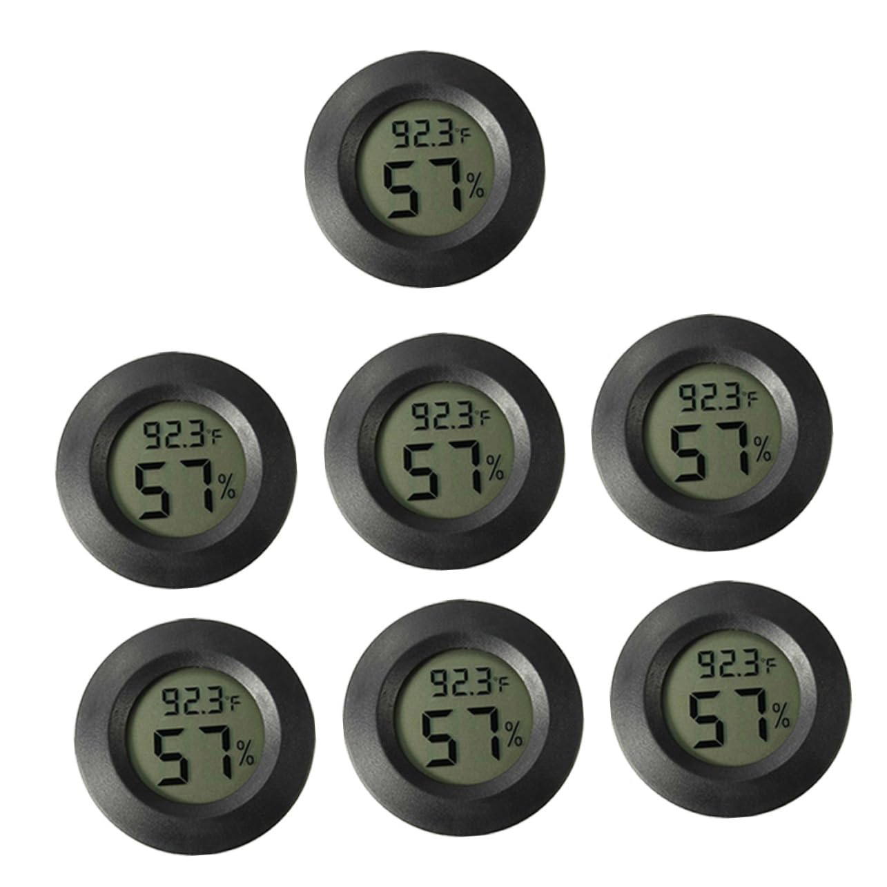 Mipcase 21pezzi Mini Termometro Igrometro Elettronico per Terrario Misuratore di Temperatura e umidità per Rettili Incubatrici e Ambienti Interni da Compatto e Portatile