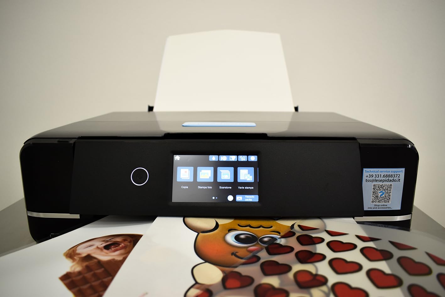 Stampante Zuccherina A4, A3. Cartucce con colori alimentari, con 5 fogli edibili Easyprint. Stampa in qualità fotografica, compatta e leggera