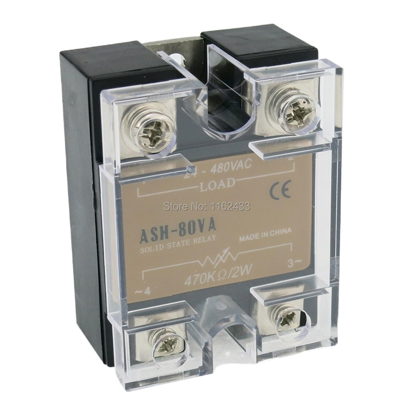 VDOQTLJT ASH-80VA Single Phase Resistance to AC 80A 480VAC Solid State Voltage Regulator 80VA SSR