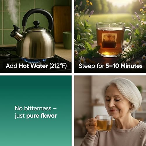 Miniatura 7 de TeaDreamTea Bolsas de té de menta - Alivia las molestias digestivas  Té de hierbas - Té saludable  Té aromático y sin cafeína - Bolsas de té a