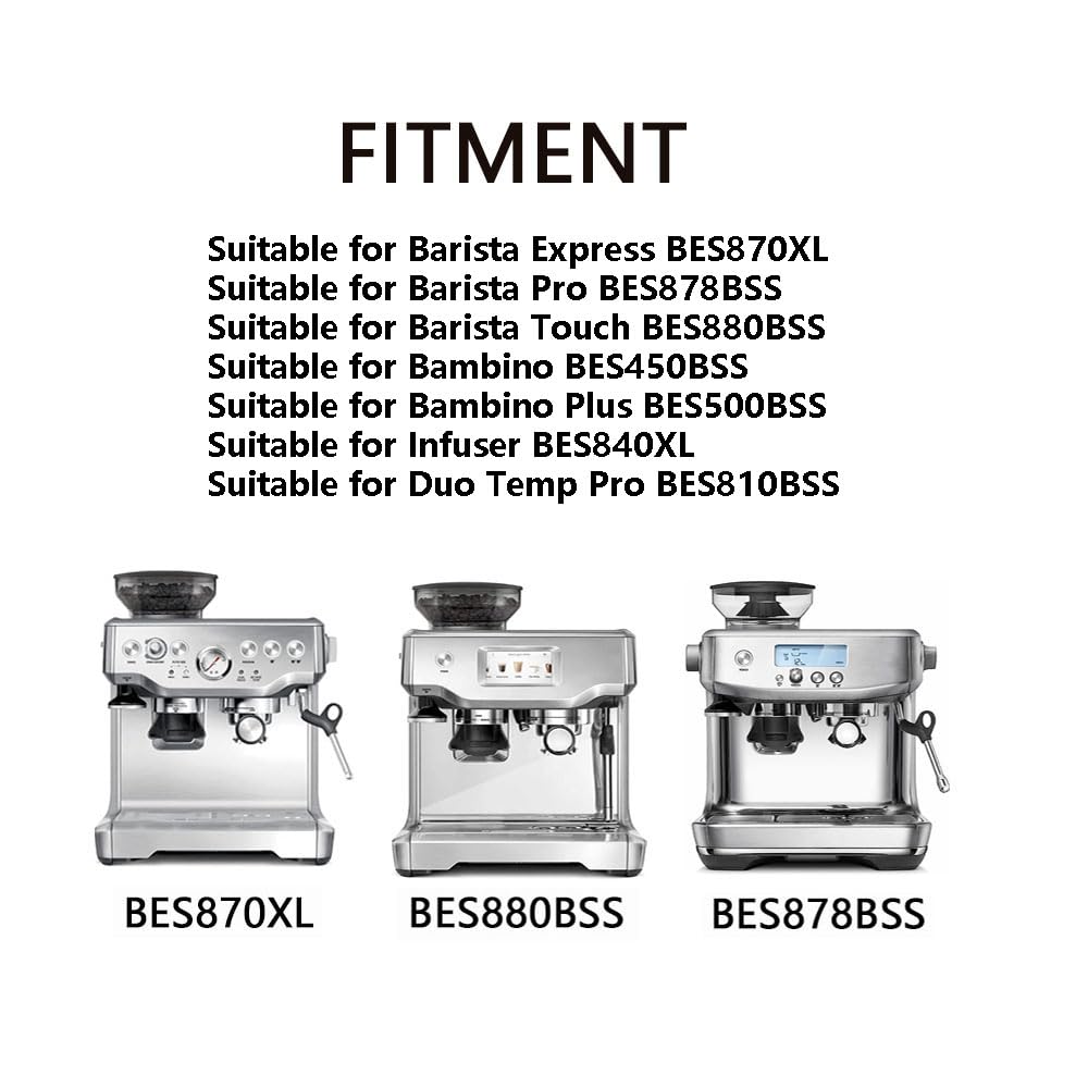 Portafiltro da caffè senza fondo da 54 mm, filtro per caffè riutilizzabile a doppio beccuccio, manico a tre orecchie, per macchina da caffè 870 880 (tipo B)